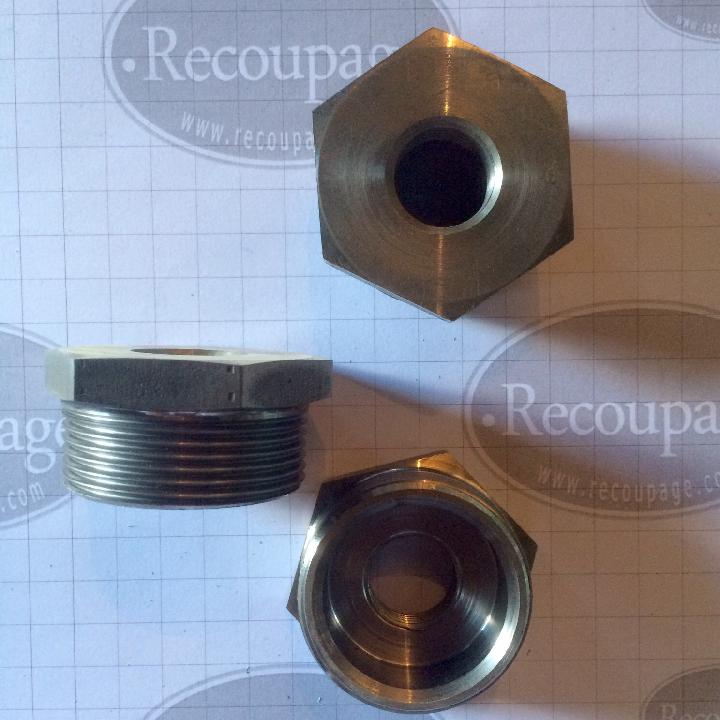 Tapones reductores de 1,5” a 0,5”. Rosca izda. 