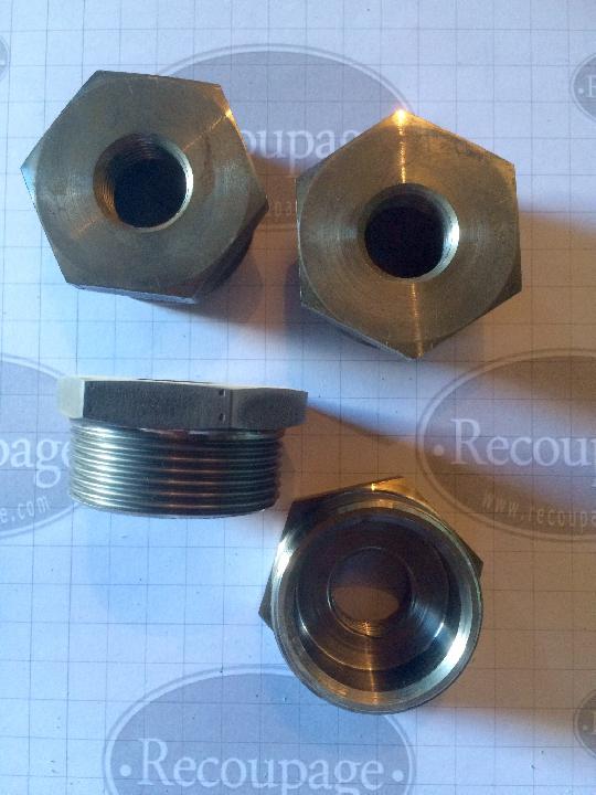 Tapones reductores de 1,5” a 0,5”. Rosca izda. 