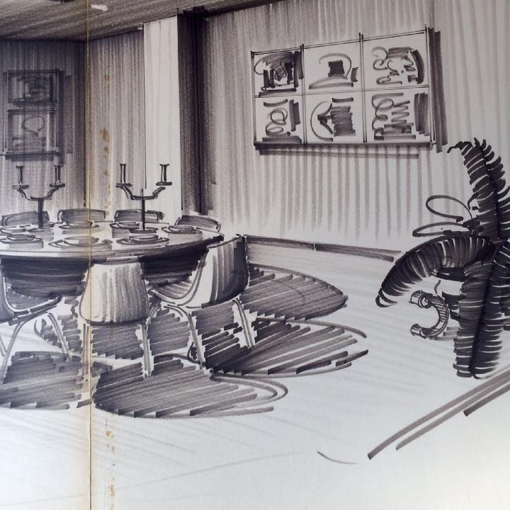 Boceto comedor H. Suecia
