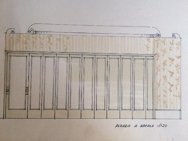 Casa Suecia. Plano y alzado