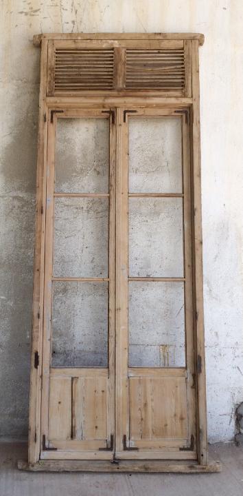 Ventana de 2 hojas con sobreventana