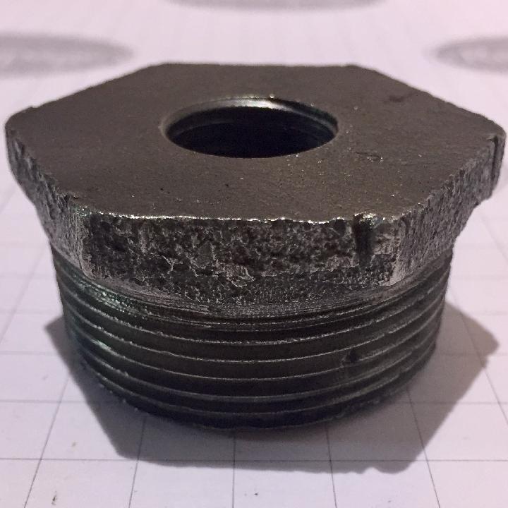 Tapón 1,5” rosca derecha con reducción a 1/2”