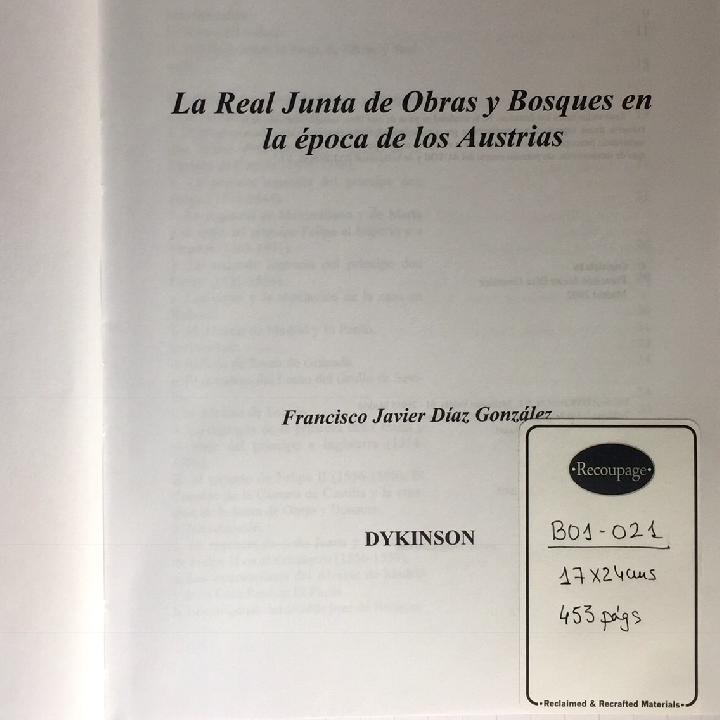 La Real Junta de Obras y Bosques en la Época de...