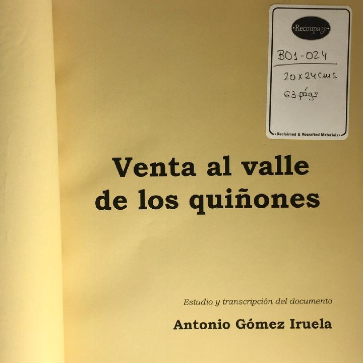 Venta al valle de los Quiñones