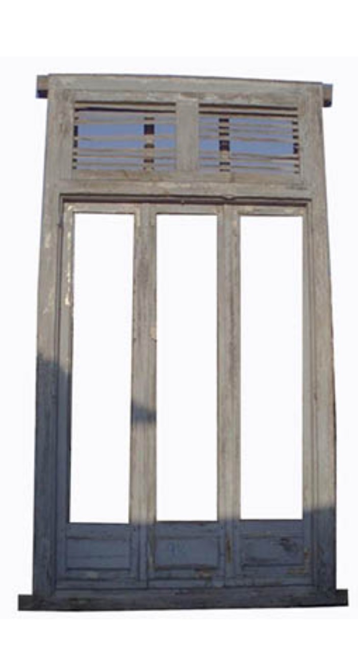 Ventana de 3 hojas con sobreventana
