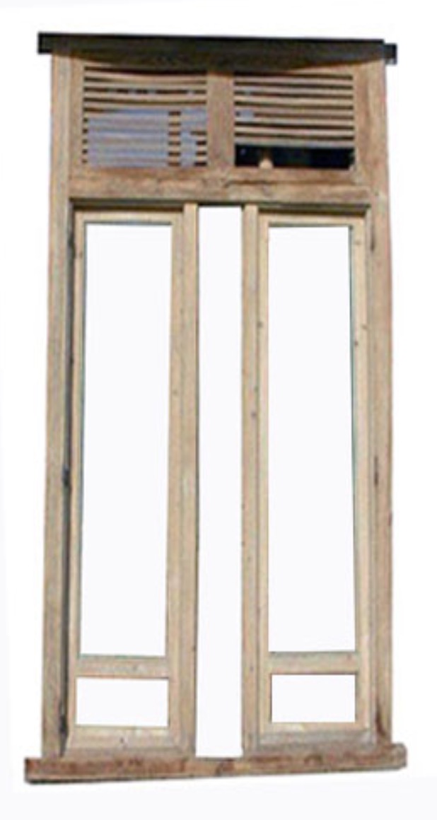 Ventana de 2 hojas con sobreventana