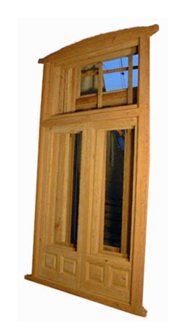 Ventana de 2 hojas con sobreventana