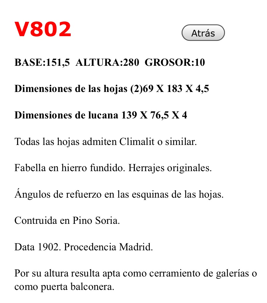 Ventana de 2 hojas con sobreventana