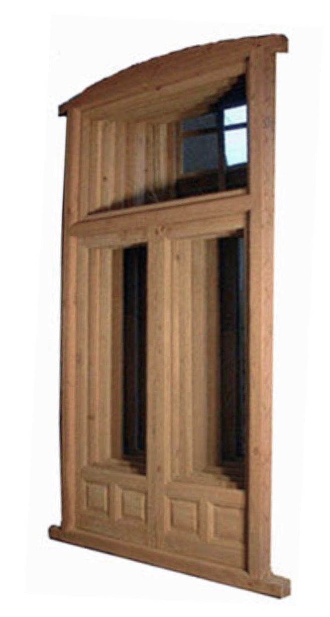 Ventana de 2 hojas con sobreventana