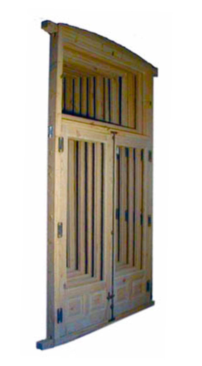 Ventana de 2 hojas con sobreventana