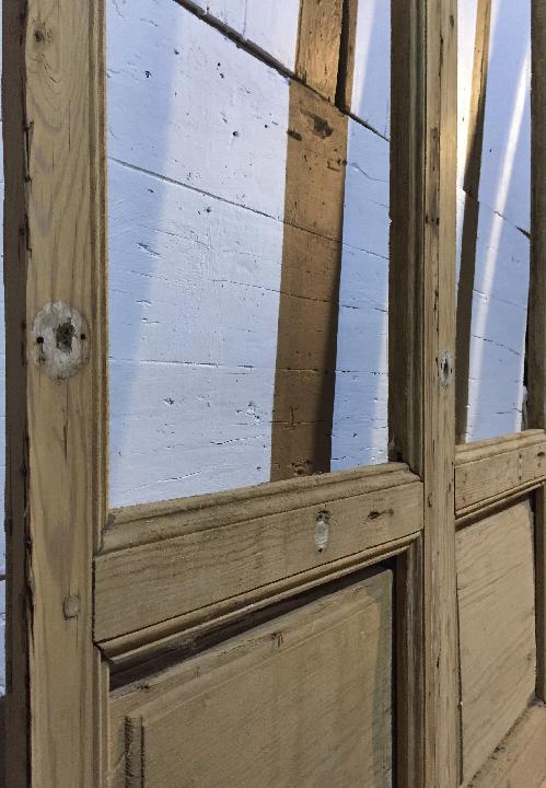 Puerta balconera doble