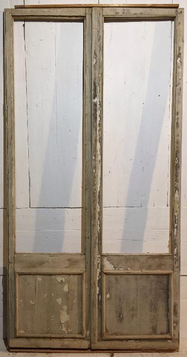 Puerta balconera doble
