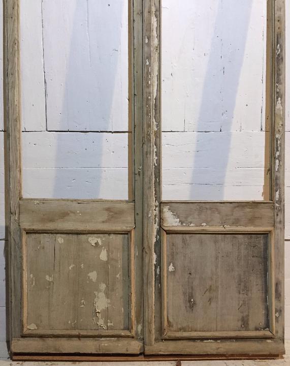Puerta balconera doble