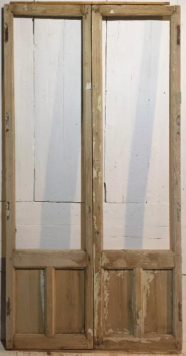 Puerta balconera doble
