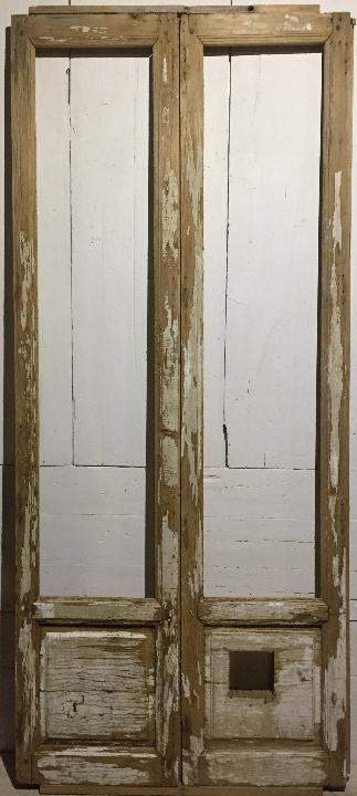 Puerta balconera doble