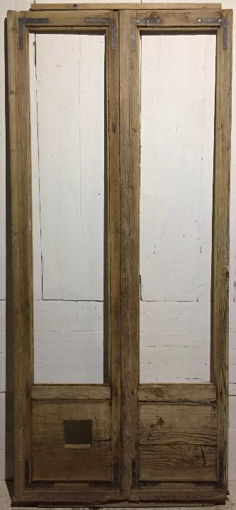 Puerta balconera doble