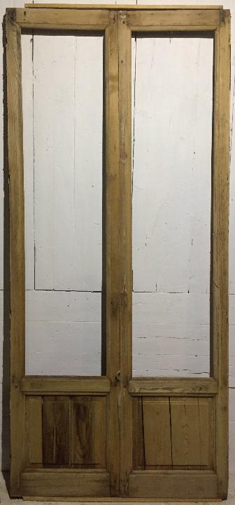 Puerta balconera doble