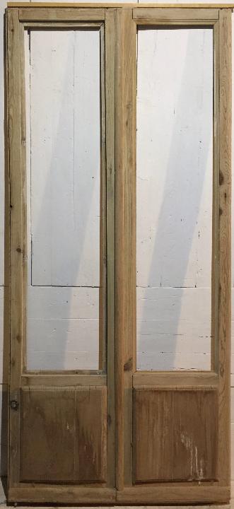 Puerta balconera doble