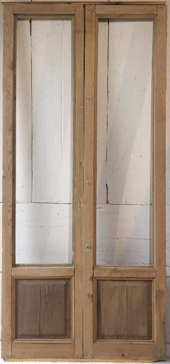 Puerta balconera doble