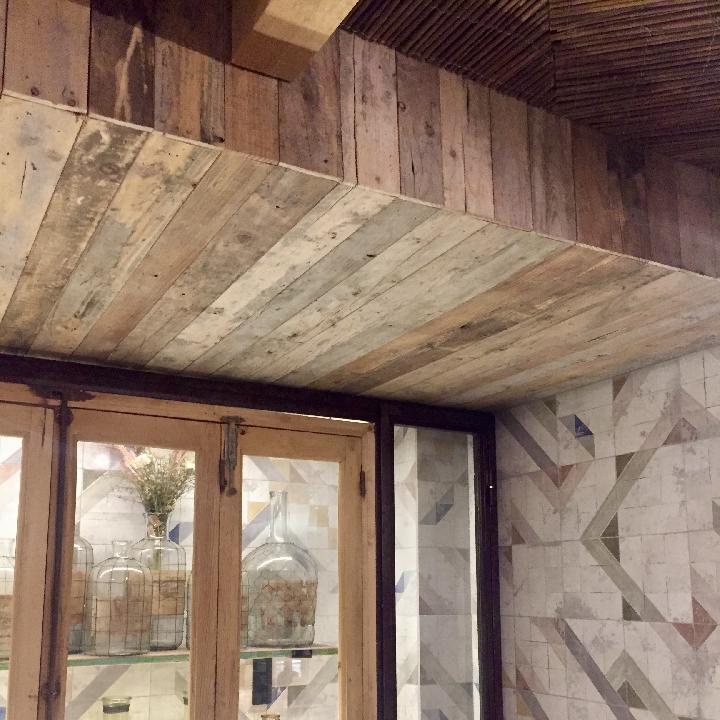 Panelado tarima recuperada