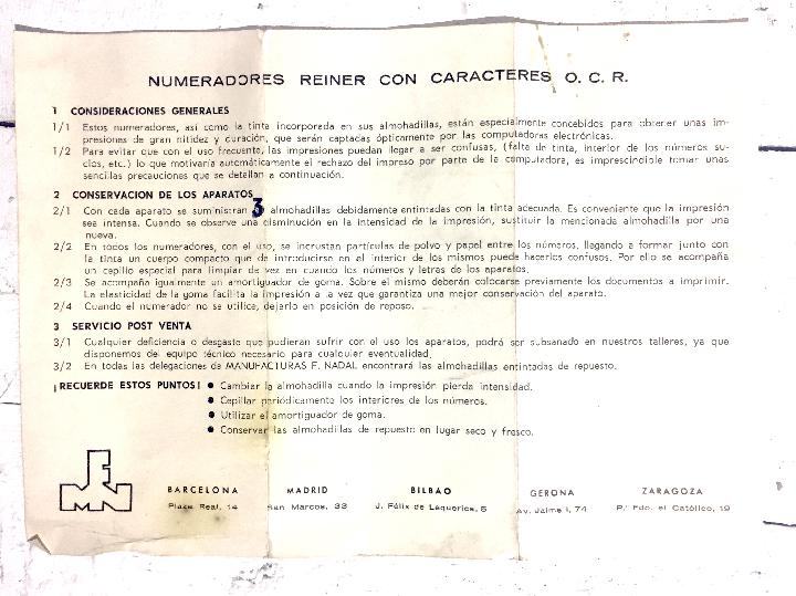 Numerador Reiner