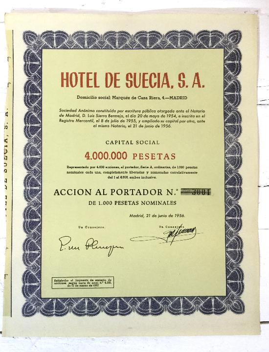 Acciones Hotel Suecia
