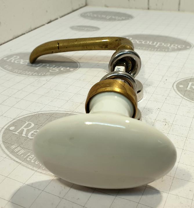 Picaporte manilla y olivo de porcelana