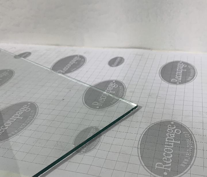 Cristal transparente nuevo