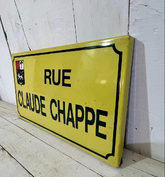 Placa calle Claude Chappe