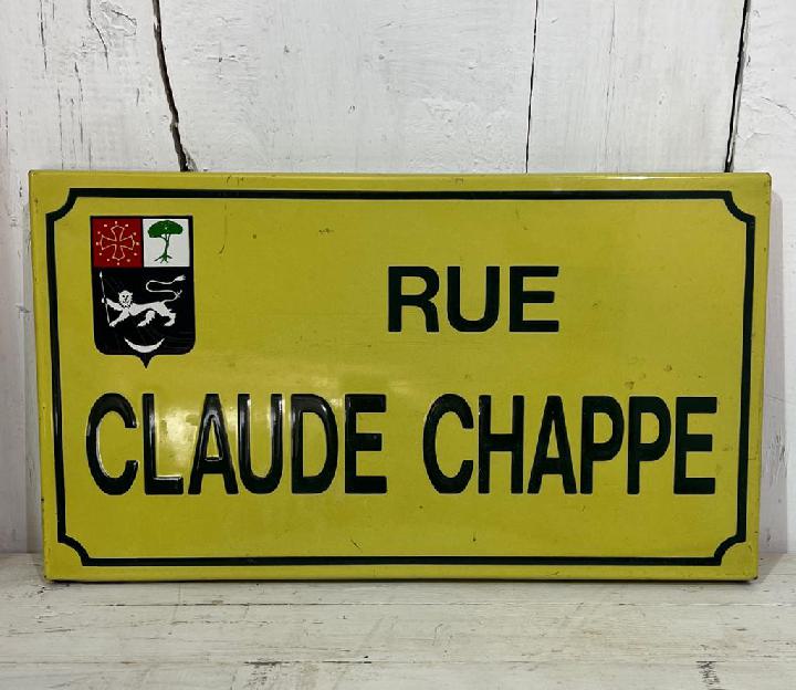 Placa calle Claude Chappe