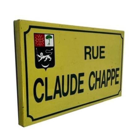 Placa calle Claude Chappe