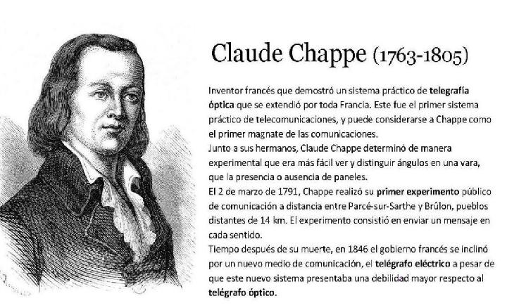 Placa calle Claude Chappe