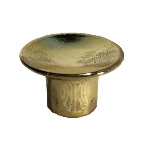Tirador de botón dorado