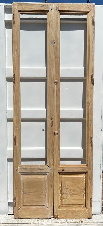 Puerta balconera doble