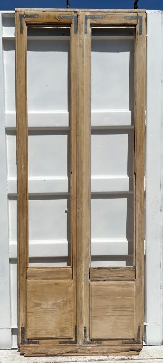 Puerta balconera doble