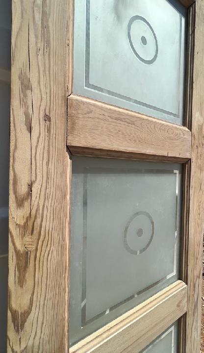 Puerta interior cristalera