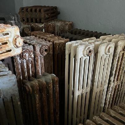 Radiadores antiguos de hierro fundido