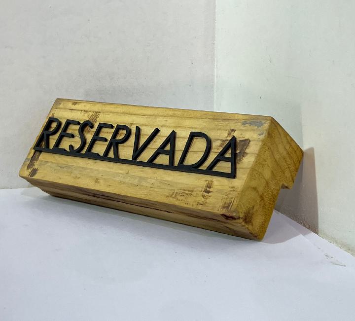 Cartelería reservado