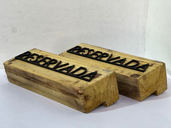 Cartelería reservado