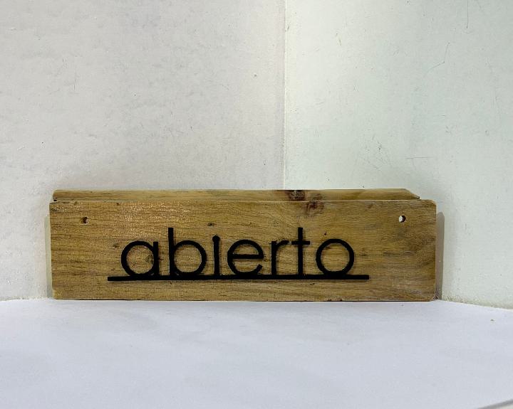 Cartel abierto/cerrado