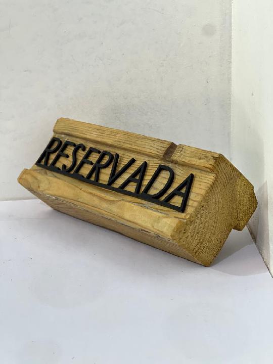 Cartelería reservado