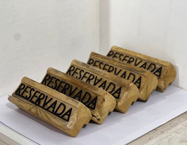 Cartelería reservado