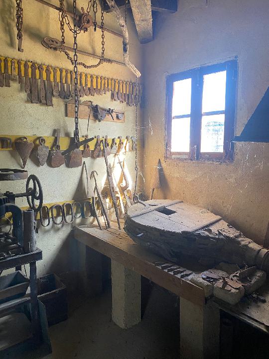 Atrezzo taller de carpintería S.XX