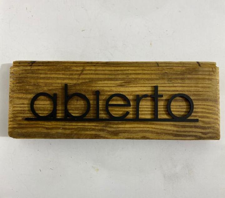 Cartel abierto/cerrado