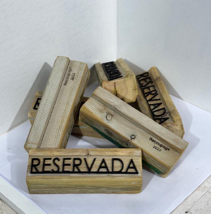 Cartelería reservado