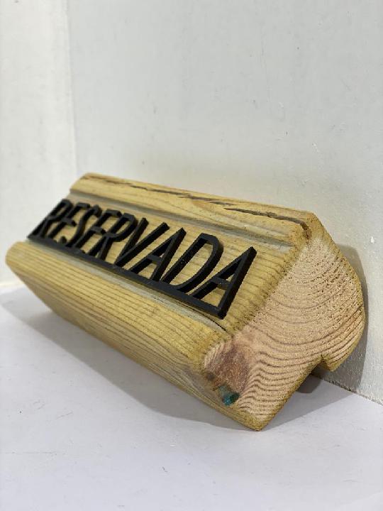 Cartelería reservado