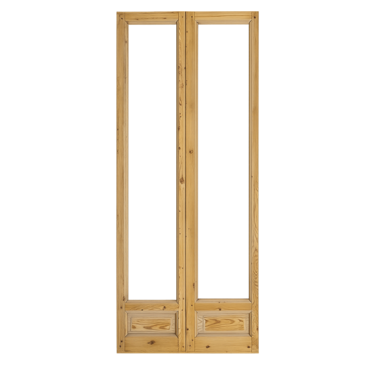 Puerta balconera doble