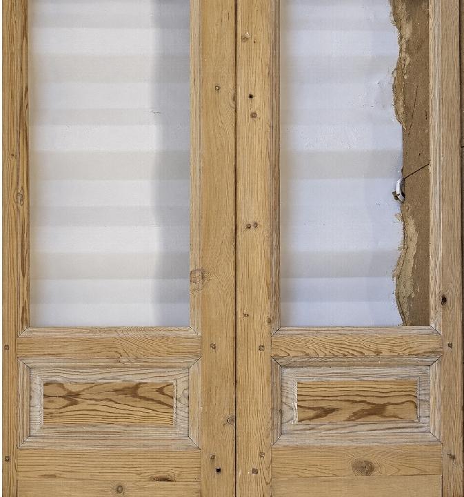 Puerta balconera doble
