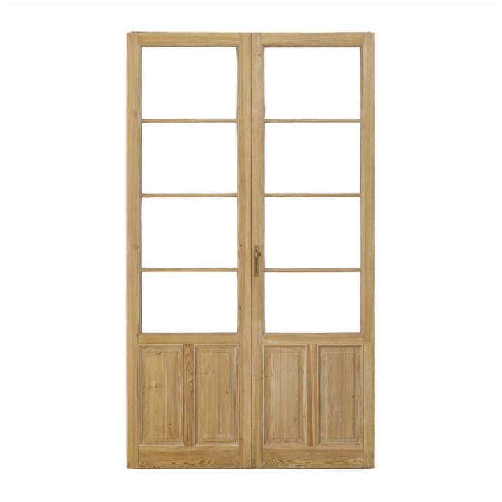 Puerta balconera doble