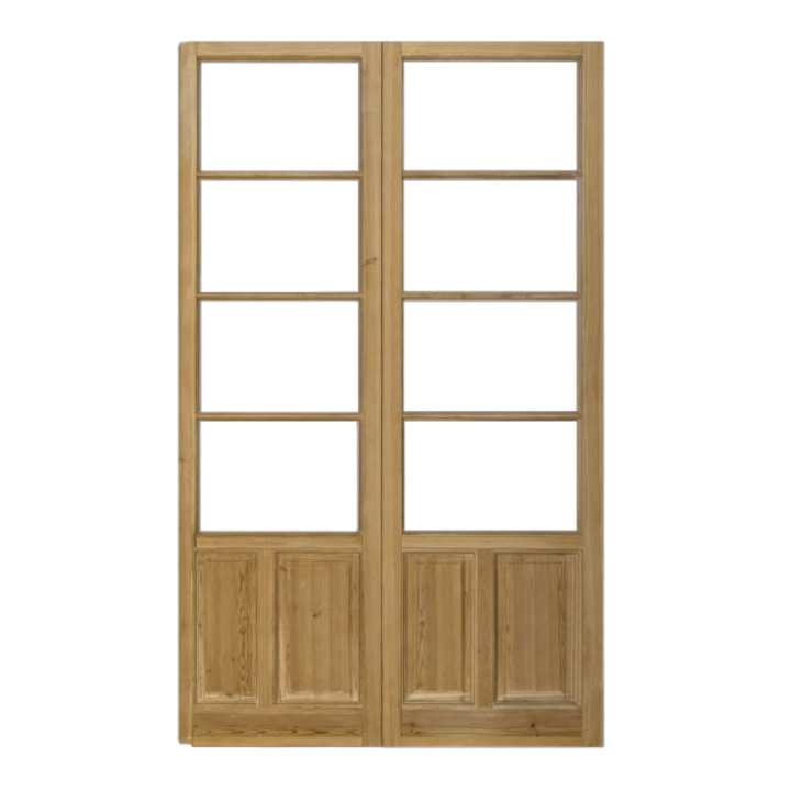 Puerta balconera doble